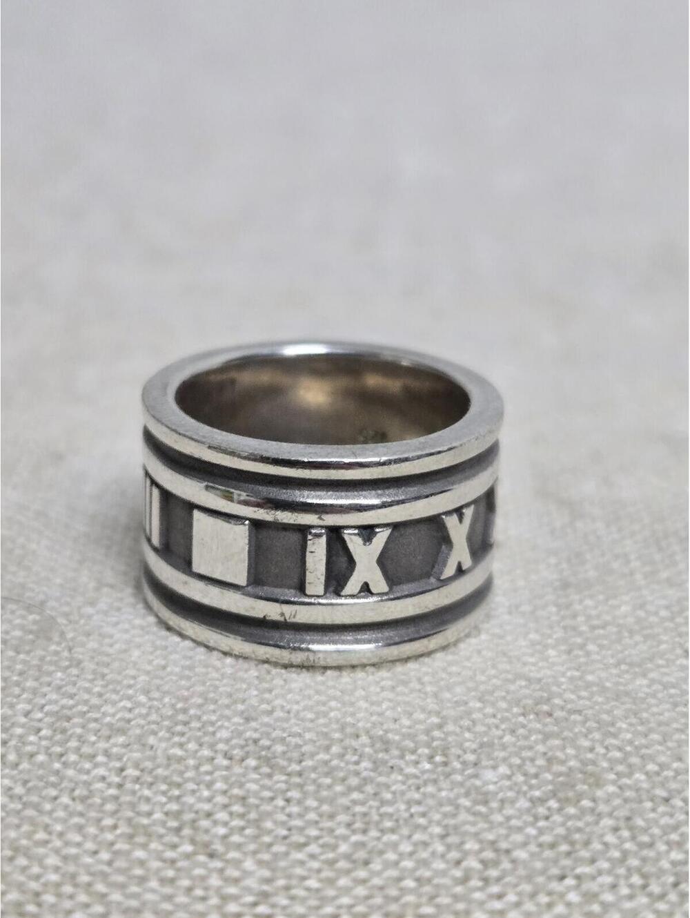 Vintage Tiffany & Co. Atlas Wide Band Ring 1995 Sterling Silver 925 Size 4.5 EUC - Picture 2 of 8